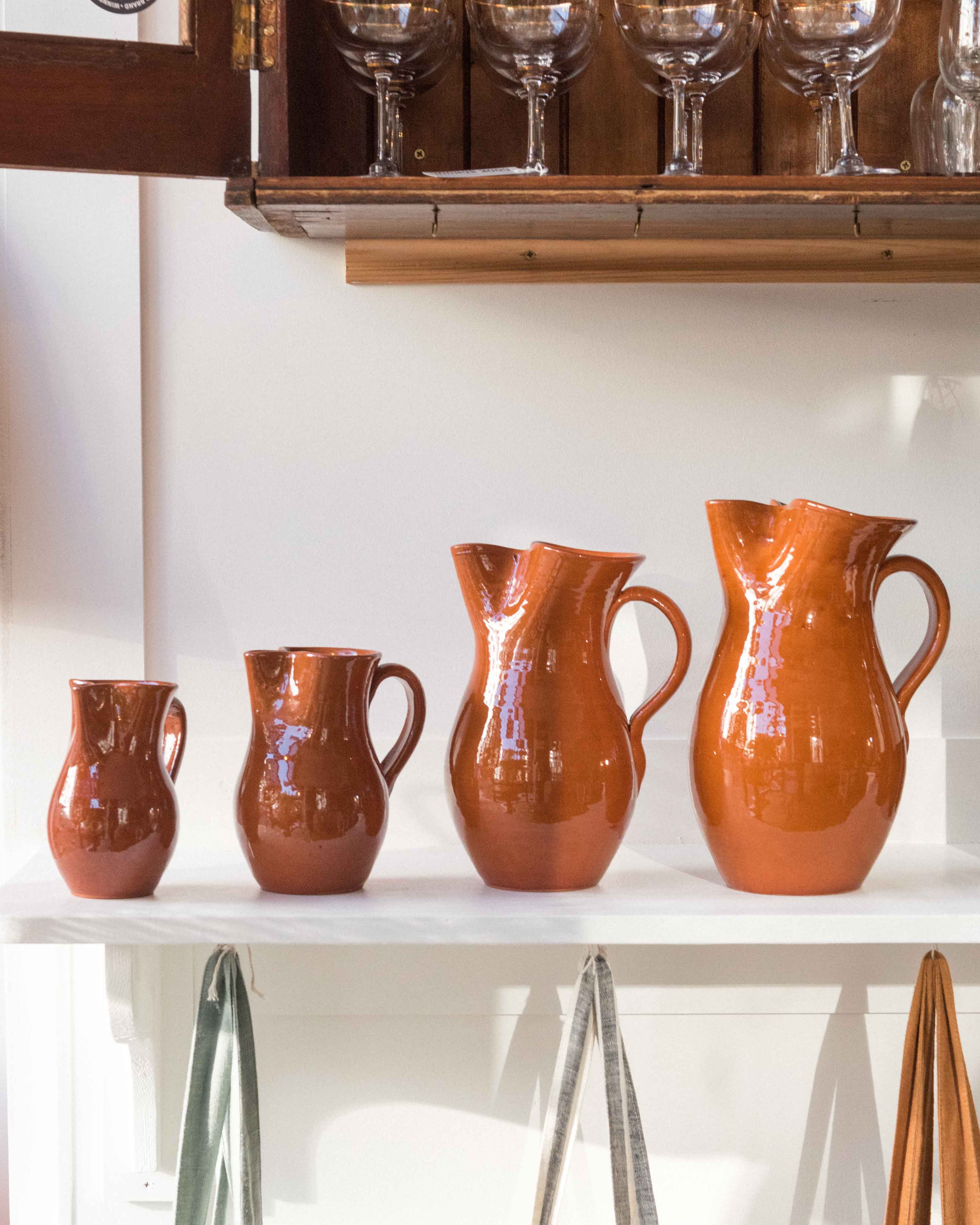 Terracotta jugs